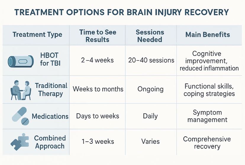 hyperbaric chamber for brain injury