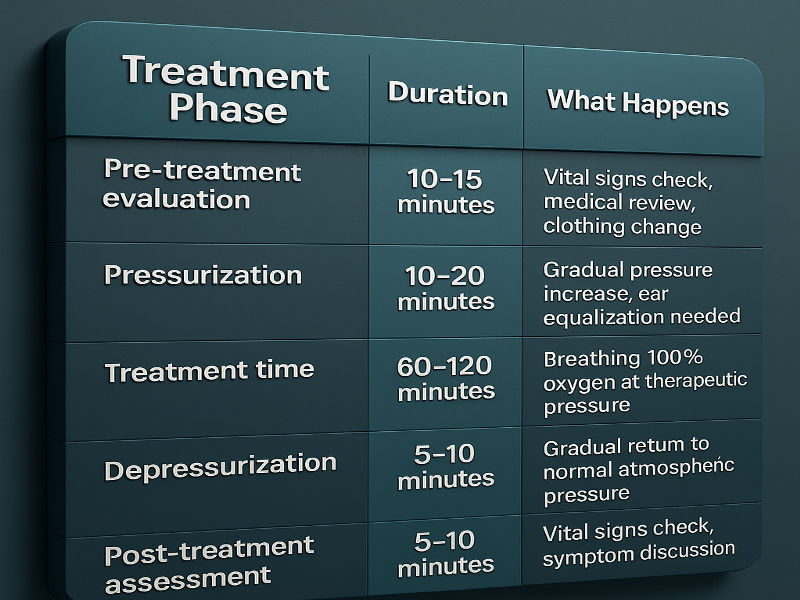 Hyperbaric Chamber Houston. treatment phases and outcomes