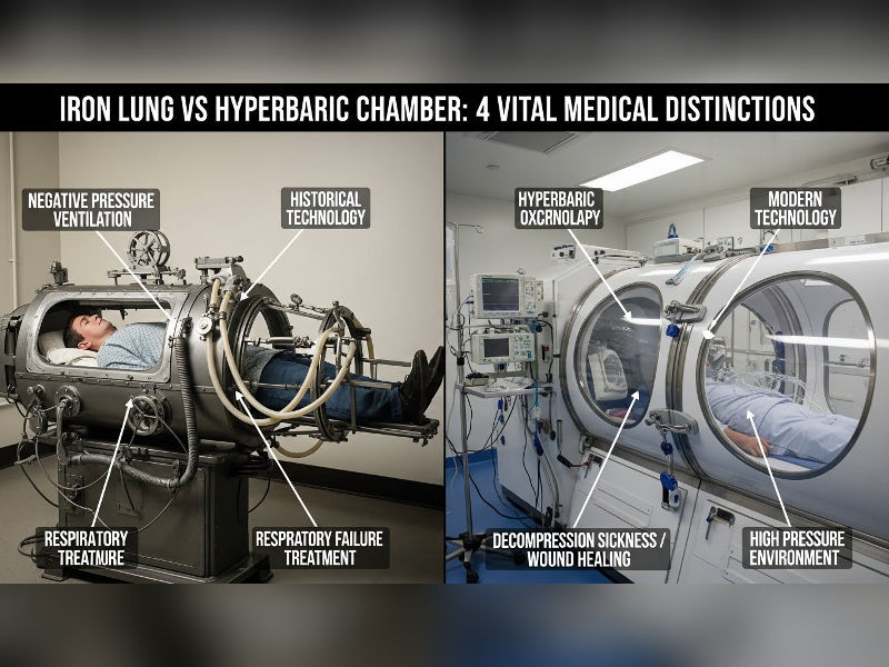 Iron Lung vs Hyperbaric Chamber:  4 Vital Distinctions