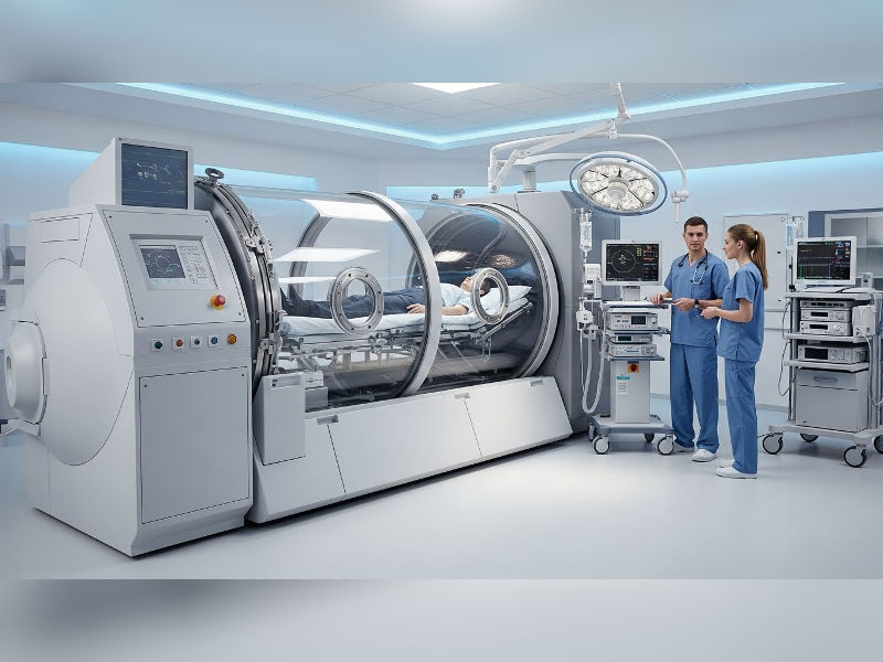 Duke hyperbaric chamber center and hospital building.