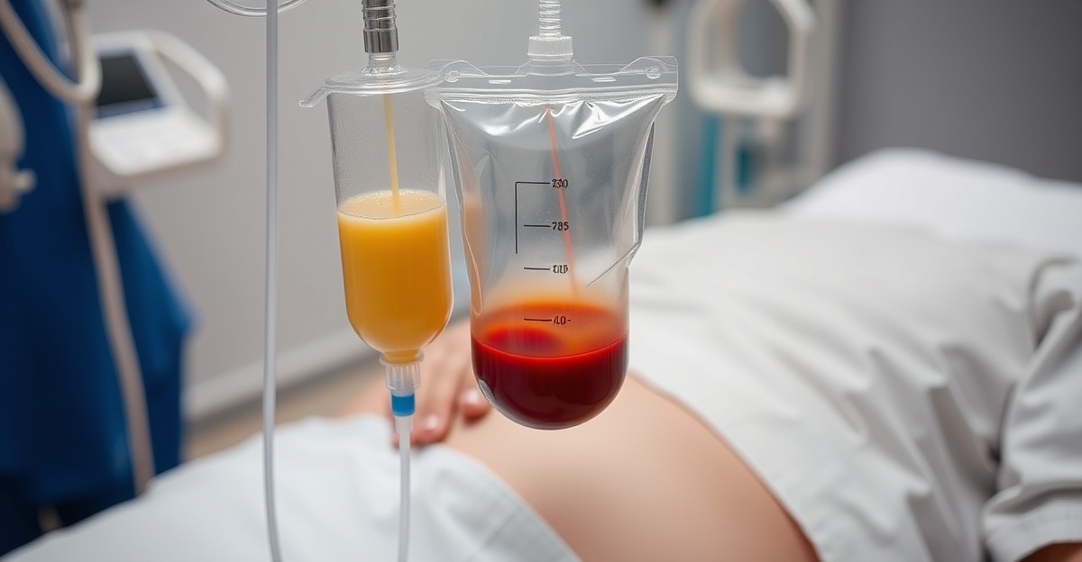 Patient receiving intravenous ozone therapy for Lyme disease in integrative medicine clinic