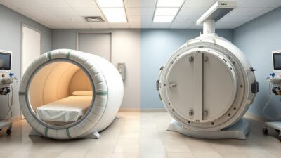 Soft hyperbaric chambers compared to hard shell chambers for neurological conditions