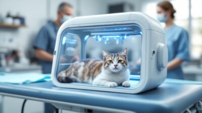 Oxygen therapy for cats