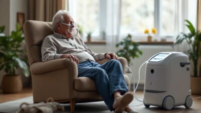 Oxygen therapy for pulmonary fibrosis